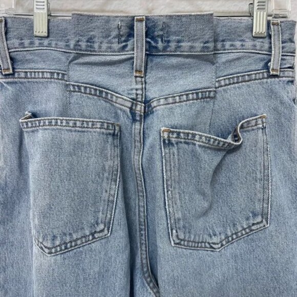 NWOT AGOLDE Dax Upsized High Rise Wide Leg Paper Bag Baggy Jean Size 15 - Picture 4 of 6